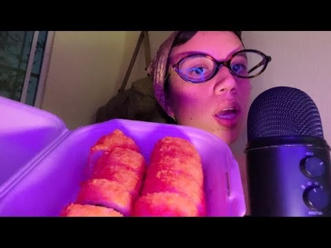 ASMR cenando sushi en fa 🍱 