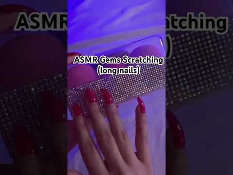 ASMR Long Nails Gems Scratching #asmr #longnails #asmrshorts #scratching