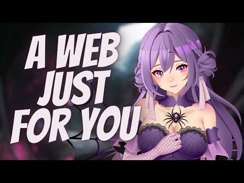 Lonely spider girl traps you in her web and keeps you (F4A) [ASMR] [Cuddles] [Hairplay] [Yandere]