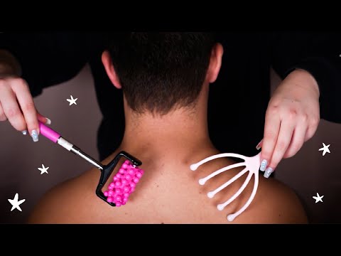 asmr MASAJE Y MIMOS en persona para DORMIR (SCALP MASSAGE) ASMR REAL Ale ASMR :)