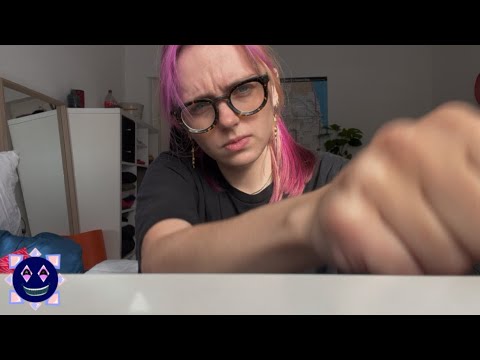 moody girl weird & chaotic hand massage (uncut asmr) 