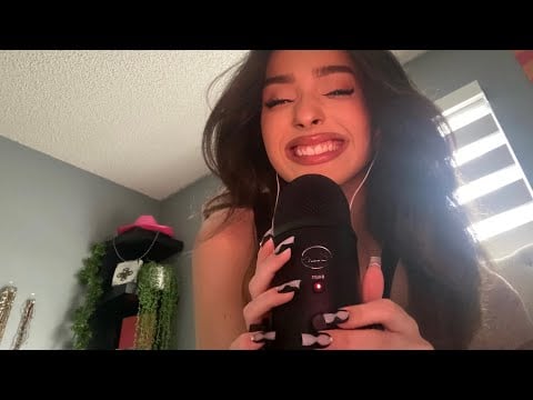 asmr testing new blue yeti microphone 🖤🎙