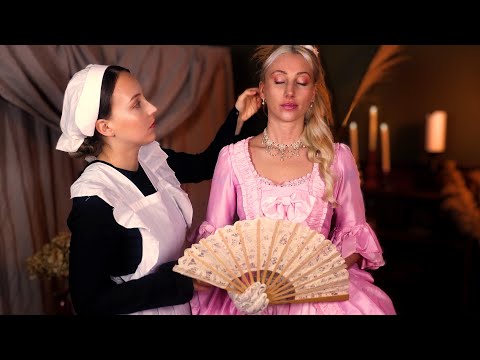 ASMR Bridgerton Inspired Perfectionist Hair Styling, Make-up & Clothing Adjustments