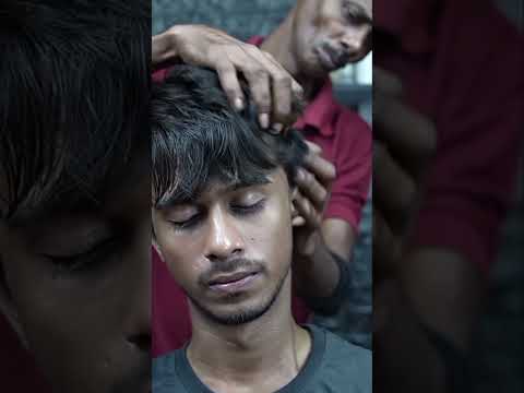 Gua Sha Wooden Tool ASMR: Head Massage For Anxiety & Insomnia #shorts