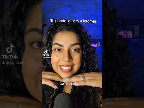 ASMR Te dando 'oi' em idiomas diferentes #asmr #arrepios #asmrtriggers #relax #asmrvideos #relaxante