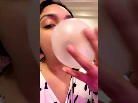BUBBLE ASMR | blowing bubble gum tapping popping sounds #asmr #bubblegum