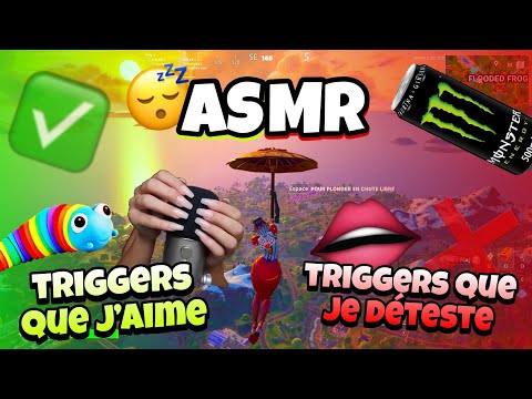 ASMR Français • MES TRIGGERS PREFERES VS LES TRIGGERS QUE JE N’AIME PAS 😴💤