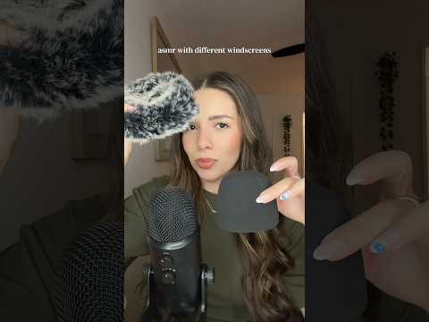 ASMR WHICH WINDSCREEN IS BETTER?👀 #asmr #whispering #microphone