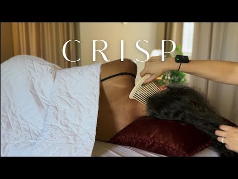 Relaxing ASMR Hair Play to Fall Asleep To | Brushing, Chopsticks, Scalp Massage [No Talking]