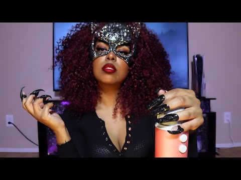 ASMR Catwoman Scratches Your Back & Chews Gum 🎃 SPOOKTOBERR