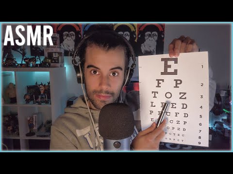 ASMR ROLEPLAY - EXAMEN DE NERVIOS CRANEALES MUY RÁPIDO 💉🩺 EN ESPAÑOL