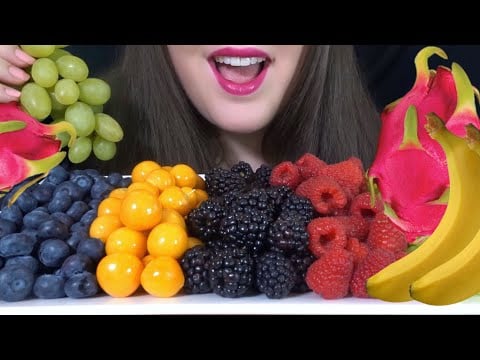 HEALTHY ASMR COMPILATION - Fruit Platters [Crunchy & Juicy Eating Sounds]