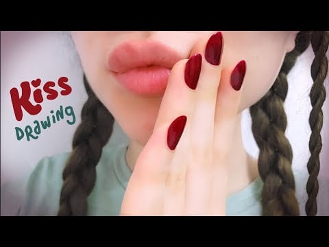 ASMR: Kiss Drawing (your face) 😽 • no talking #asmr