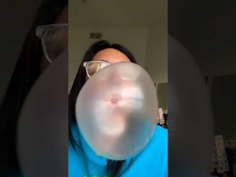 BIG BUBBLE GUM ASMR | blowing big bubble sounds #bubblesounds