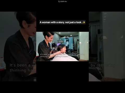 Hair salon ASMR visual and hearing activation #Magic straight, break the strong curly chain to make