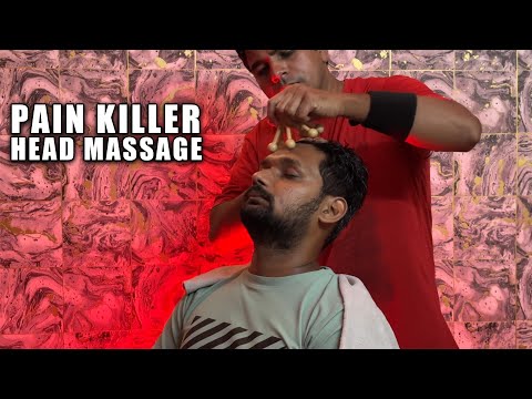 ASMR PAIN KILLER HEAD & NECK MASSAGE WITH WOODEN TOOLS