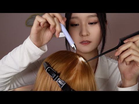 ASMR Scalp Check & Dandruff Removal (Scalp scratching, Hair brushing, Head Massage) ✨ Soft Spoken