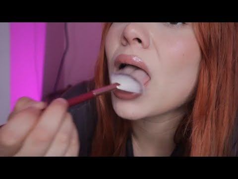 ASMR - SPIT PAINTING y MOUTHSOUNDS INTENSOS de cerquita
