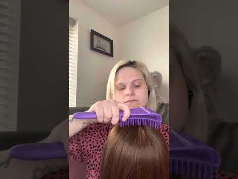 A Lo-Fi Tingly Hair Brushing #shorts: ASMR Hair & Scalp Sounds