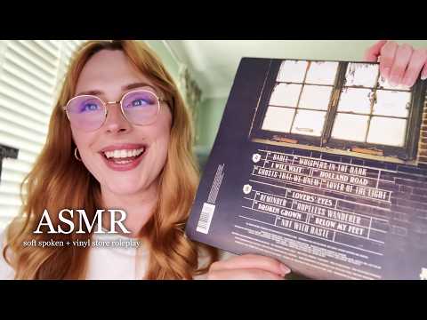 ASMR Record Store Roleplay 💿 (British Accent, Soft Spoken, Tapping) 🎶