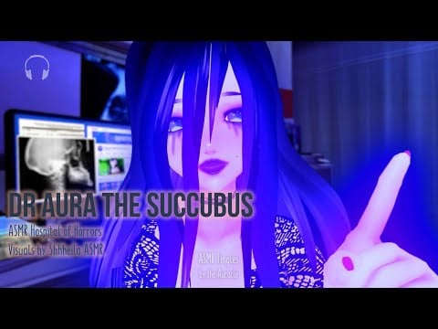 [ASMR] ★ Dr Aura The Succubus ★ Hospital of Horrors Halloween collab [Binaural]