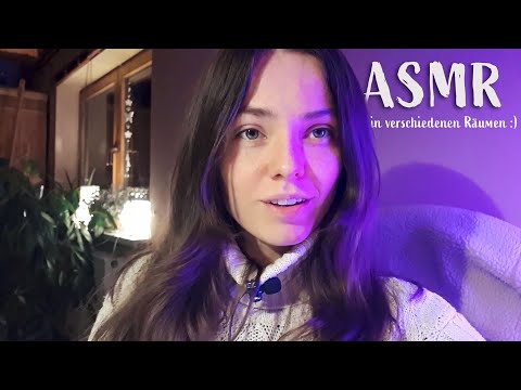 ASMR aber ich nehme dich mit in verschiedene Räume🏡 [German/Deutsch]