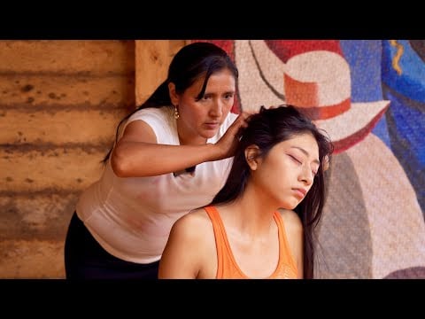 ASMR massage with soft whispering & hair cracking for tingles, sleep & relaxation by Doña Esperanza