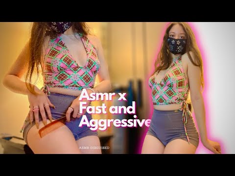 ASMR💕 Fast and Aggressive Scratching, tapping and hair brushing.