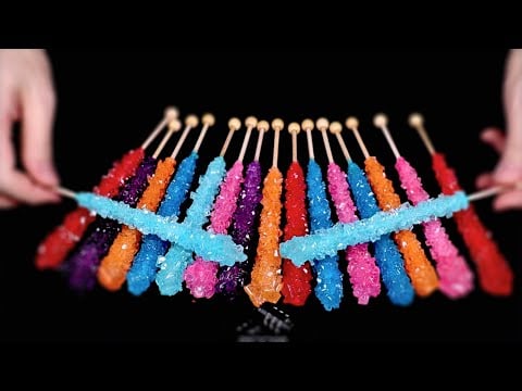 ASMR Crystal Rock Candy Real Sound 내가 락캔디 소리만 듣고 잠들ㄹ수ㅇㅣㅆ...