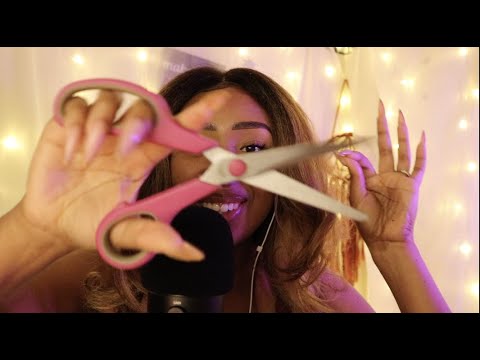 ASMR Cord Cutting, Smudging and Crystal Work
