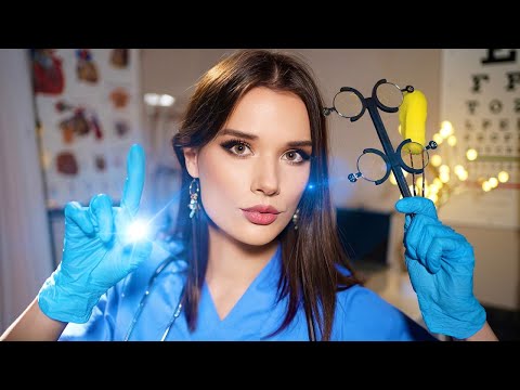 ASMR 3 Unpredictable Roleplays  For Sleep (Cranial Eye Orbital Exam & Makeup )