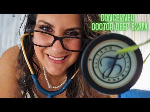 ASMR CONCERNED DOCTER CHECK UP deep cranial exam  SLEEP AID sleep triggers