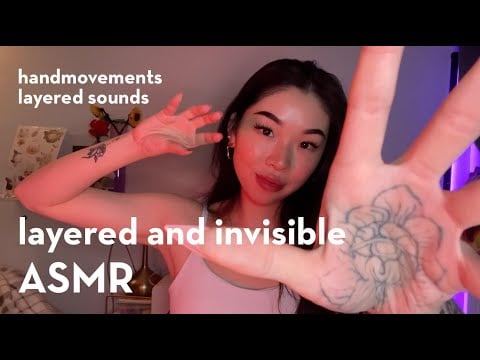 ASMR | LAYERED INVISIBLE TRIGGERS 😴 | hand movements | layered sounds | echo