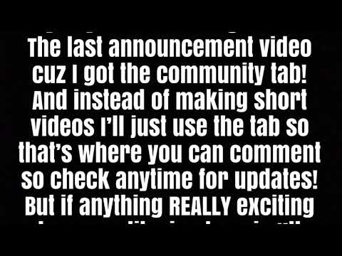 last EVER announcement