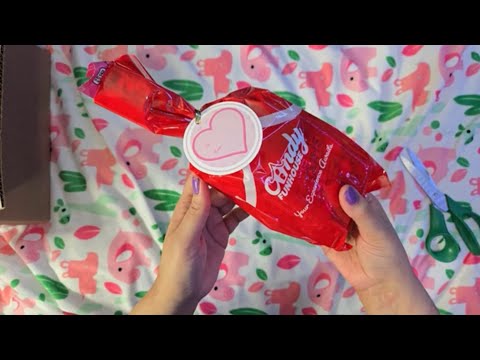 ASMR Unboxing Crinkle | Opening a Treat Bag🍬 #valentinesday 