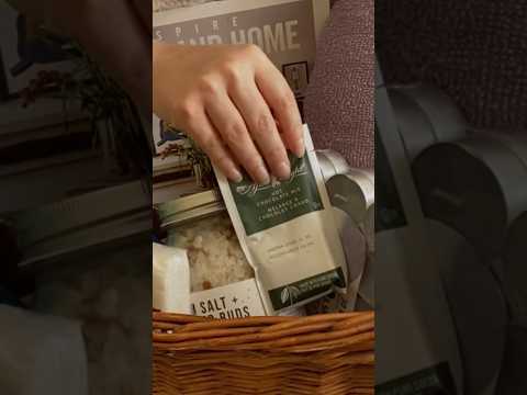 What’s in a Cozy Hospitality Basket?  ASMR  #asmr #shorts #asmrshorts #relaxingvideo