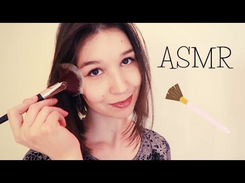 ASMR Français  💤Je caresse ton visage 🥱 PINCEAUX (brushing et attention personnelle)