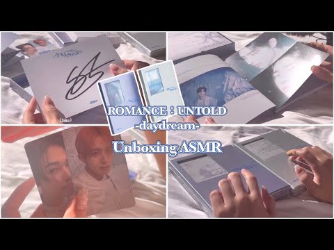 ASMR｜Unboxing "ROMANCE：UNTOLD-daydream-" by ENHYPEN｜Tapping, Scratching, Page Turning（No Talking）