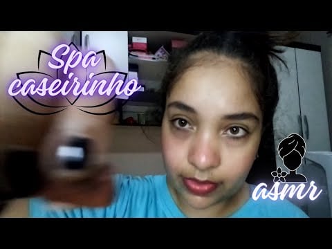 ASMR Você num spa caseirinho| Massagem no couro cabeludo, nos ombros e braços, rosto e pés 💆🏻‍♀️