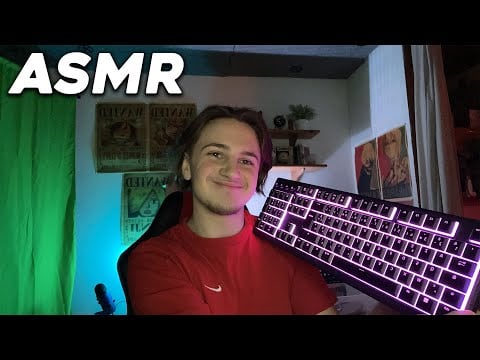 ASMR  - Bruit de clavier (+ bruit de bouche, inaudible)