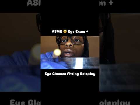 ASMR Eye Exam + Eye Glasses Fitting Roleplay  #visualtingle  #satisfyingvideo