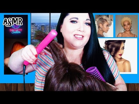 ASMR Hair Brushing and Hair Straightening (NO TALKING) (Real Hair, Hair Styling, Hair Play, Combing)