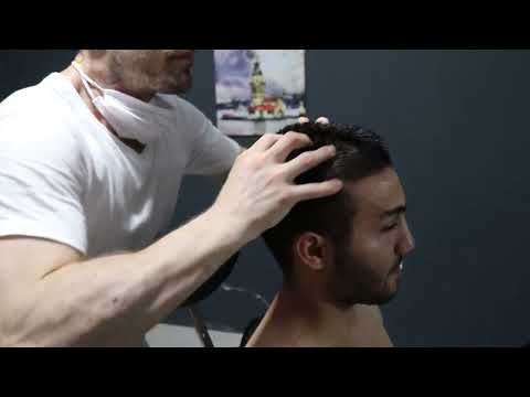ASMR  BARBER Kafa yüz boyun  HEAD NECK BACK AMR EAR FACE MASSAGE THERAPY berber Yavuz Dönmez
