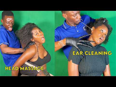 ASMR💫 Aggressive & Chaotic Head  , Neck ,Back , shoulder and Ear Massage for Deep Sleep