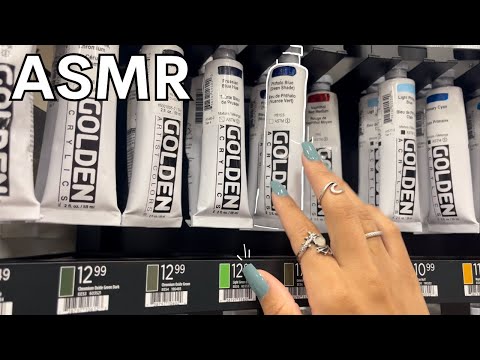 ASMR Tapping Around Art Store #asmr