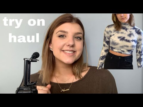 ASMR || try on clothing haul