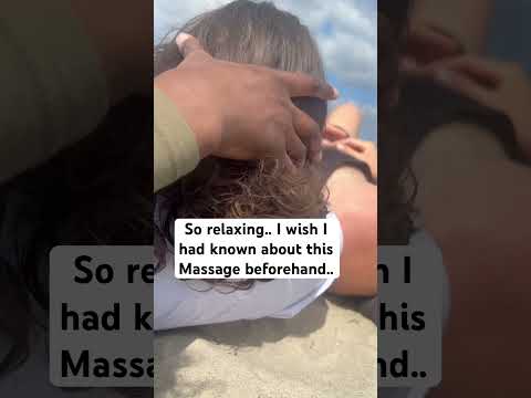 Headache Massage Headache Relief #asmr #massage #painrelief #headmassage #beach #camper