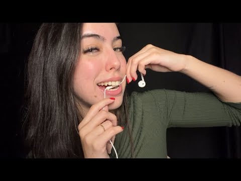 ASMR- 45 MINUTOS DOS SONS DE BOCA MAIS VICIANTES COM O FONE DE OUVIDO!