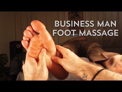 Business Man Relaxing Foot Reflexology Massage Roleplay for Better Sleep | Feet ASMR Tingles