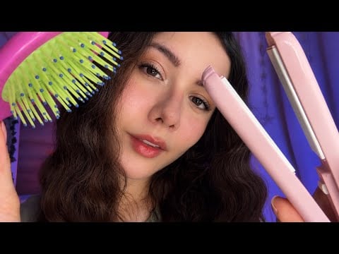 Vou cuidar de TODO o seu cabelo até você dormir 😴 ASMR